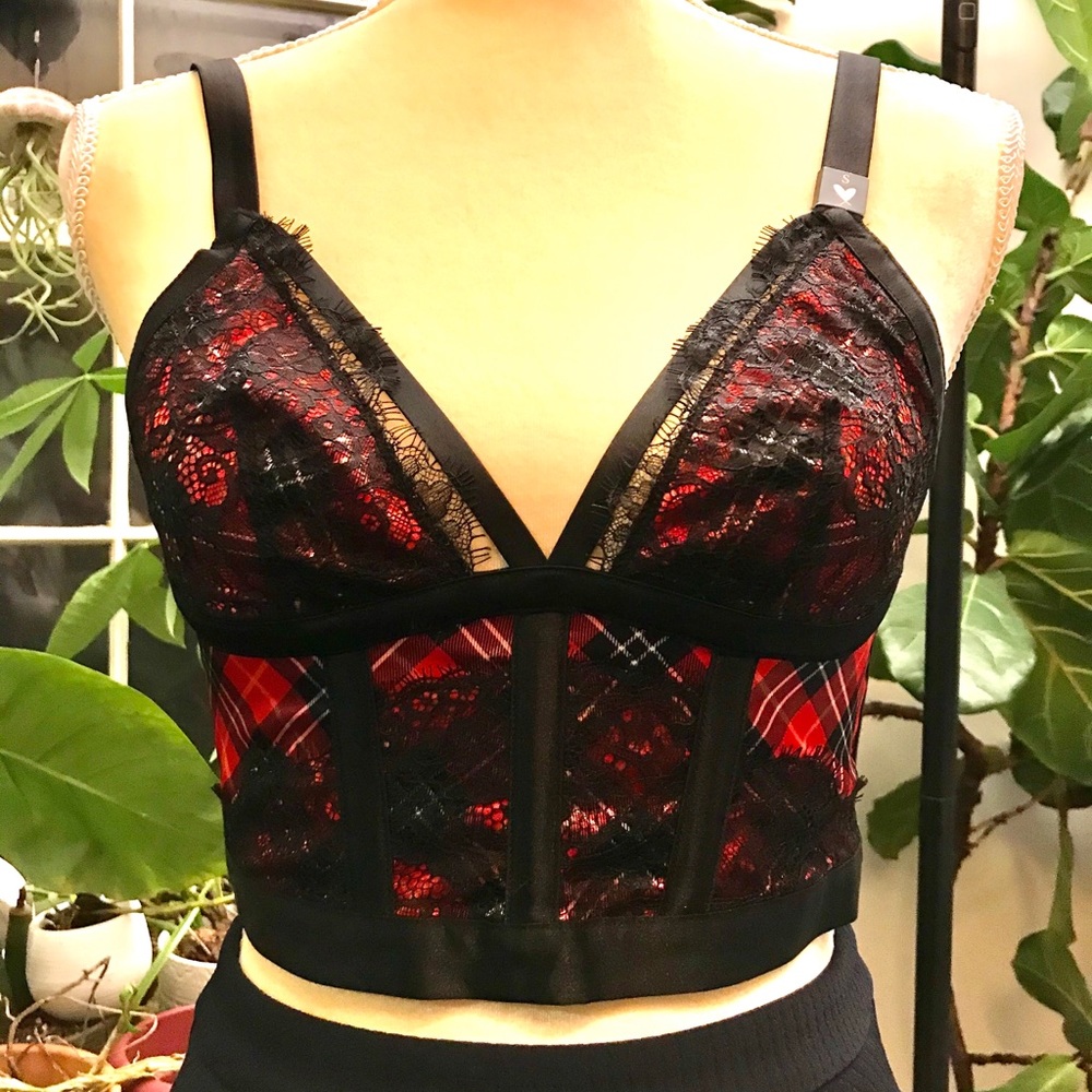 Victoria’s Secret Plaid Bustier